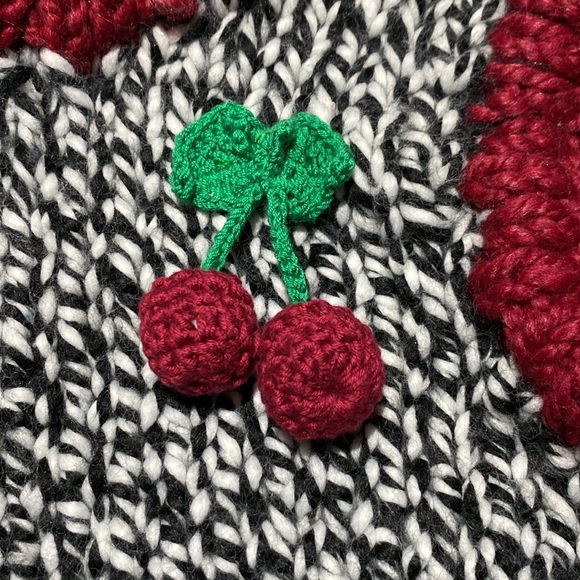 Cherry Knit Sweater Vest - Picture 3 of 4